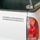 Autocollant De Voiture "GEEK" en code binaire (Sur camion)