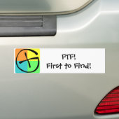 Autocollant De Voiture Geocaching FTF - Bumpersticker (En voiture)