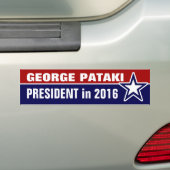 Autocollant De Voiture George Pataki en 2016 (En voiture)