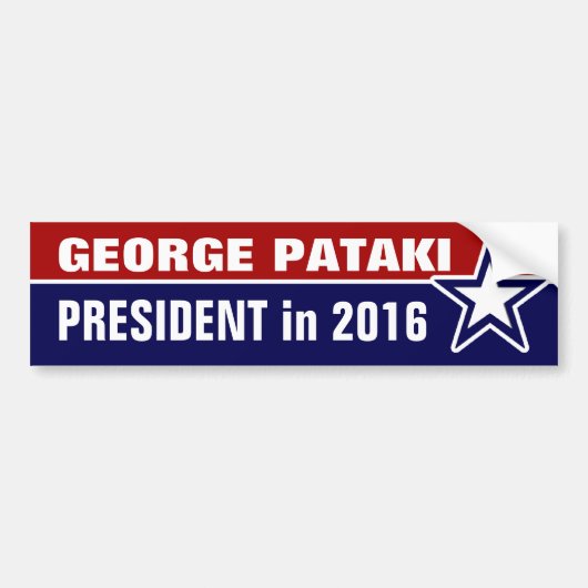 Autocollant De Voiture George Pataki en 2016 (Devant)