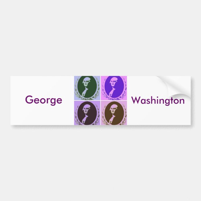 Autocollant De Voiture George Washington (Devant)