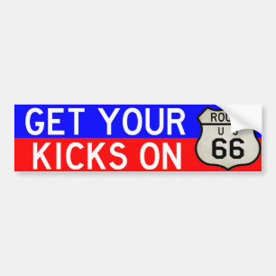Autocollant De Voiture Get Your Kicks On Route 66