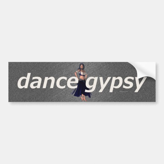 Autocollant De Voiture Gitan SUPÉRIEUR de danse (Devant)