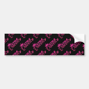 Autocollant De Voiture Glam hot rose faux parties scintillant salle de gy