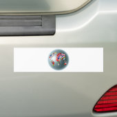 Autocollant De Voiture Globe de drapeau (En voiture)