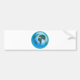 Autocollant De Voiture Globe du monde