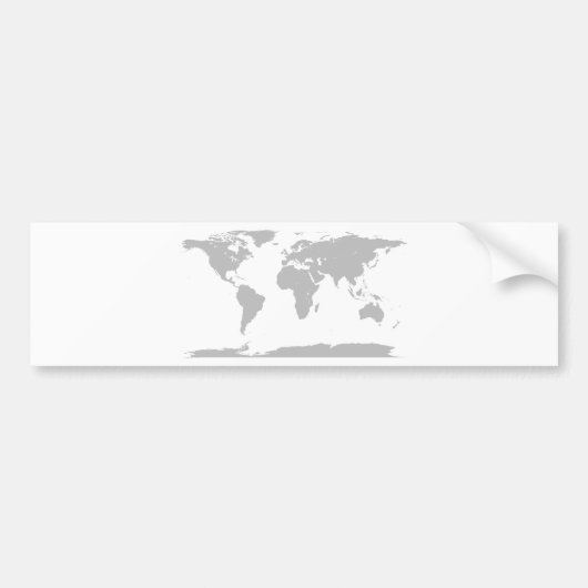 Autocollant De Voiture globe gris (Devant)