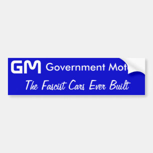 Autocollant De Voiture GM, moteurs de gouvernement, les voitures