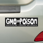 Autocollant De Voiture GMO=Poison (En voiture)
