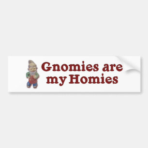 Autocollant De Voiture Gnomies sont mon Homies