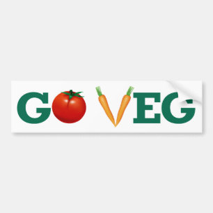 Autocollant De Voiture Go Veg