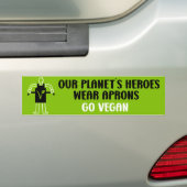 Autocollant De Voiture Go Vegan (En voiture)