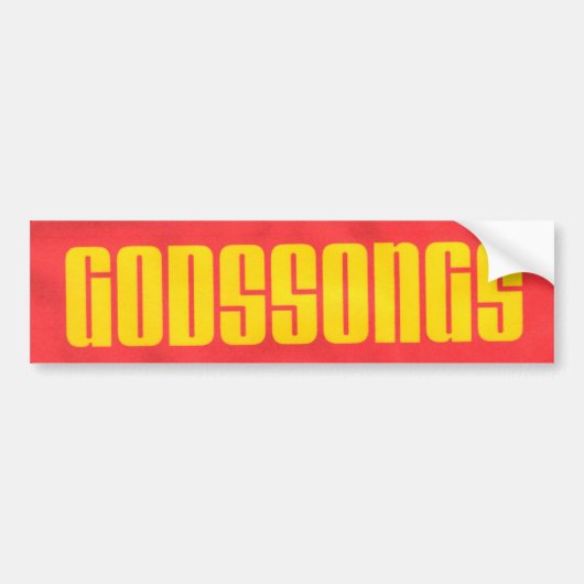 Autocollant De Voiture Godssongs (Devant)