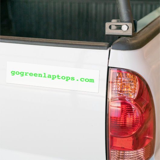 Autocollant De Voiture gogreenlaptops.com (Sur camion)