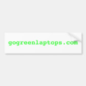 Autocollant De Voiture gogreenlaptops.com (Devant)