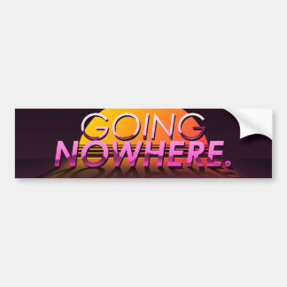 Autocollant De Voiture « Going Nowhere » Slapsticker