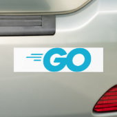 Autocollant De Voiture Golang Logo (Go Programming Language) (En voiture)