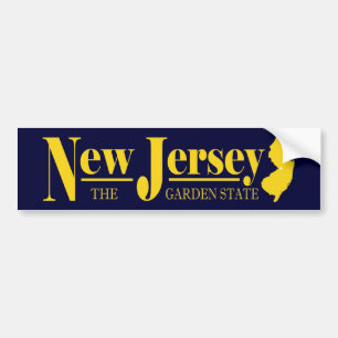 Autocollant De Voiture Gold du New Jersey