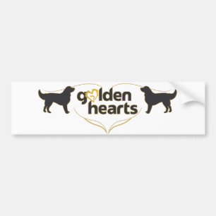 Autocollant De Voiture Golden Hearts