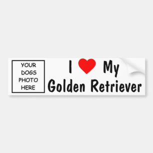Autocollant De Voiture Golden retriever