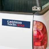 Autocollant De Voiture Goldman Sachs Bumpersticker 2012 (Sur camion)