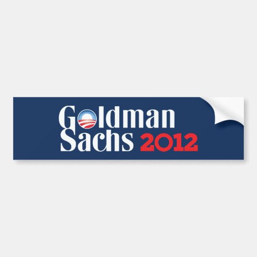 Autocollant De Voiture Goldman Sachs Bumpersticker 2012 (Devant)