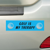 Autocollant De Voiture Golf est mon Thérapie bleu (En voiture)