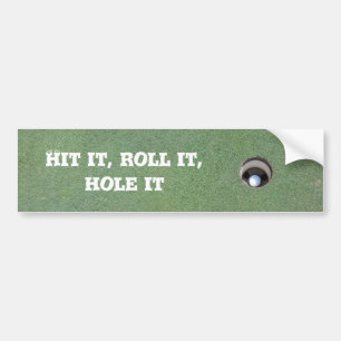 Autocollant De Voiture Golfing Golf mettre l'autocollant pare-chocs.