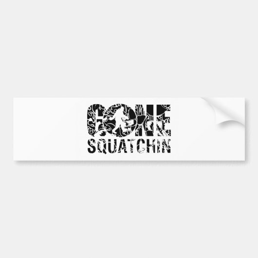 Autocollant De Voiture Gone Squatchin (Devant)