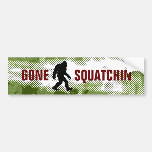 Autocollant De Voiture Gone Squatchin (Devant)