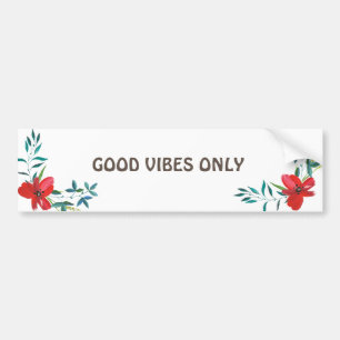AUTOCOLLANT DE VOITURE GOOD VIBES SEULEMENT
