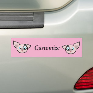 Autocollant De Voiture Goofy Pig souriant Thunder_Cove