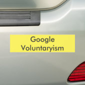 Autocollant De Voiture Google Voluntaryism (En voiture)
