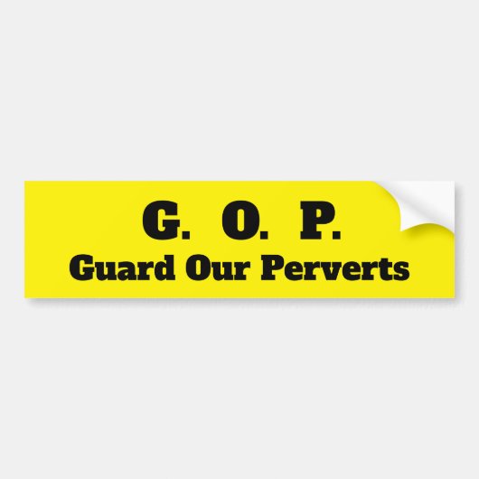 AUTOCOLLANT DE VOITURE GOP (Devant)
