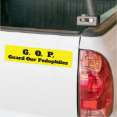 AUTOCOLLANT DE VOITURE GOP (Sur camion)