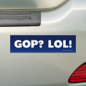 AUTOCOLLANT DE VOITURE GOP LOL (En voiture)