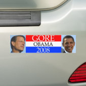 Autocollant De Voiture GORE Obama 2008 (En voiture)