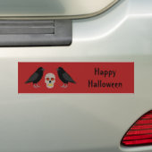 Autocollant De Voiture Gothique crâne et gardien Ravens Halloween Custom (En voiture)