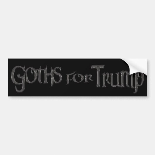 Autocollant De Voiture Goths for Trump (Devant)