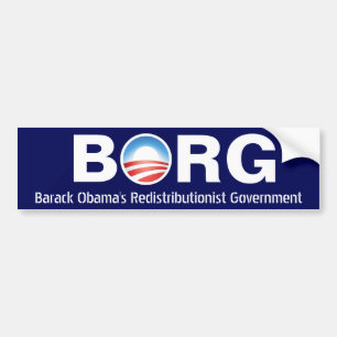 Autocollant De Voiture Gouvernement de Redistributionist de BORG Barack
