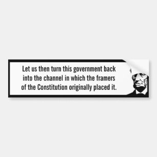 Autocollant De Voiture Gouvernement de retour à la constitution (Lincoln)