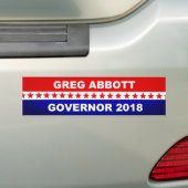 Autocollant De Voiture Gouverneur 2018 de Greg Abbott le Texas (En voiture)