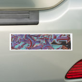 Autocollant De Voiture Graffiti violet sur Shutter (En voiture)
