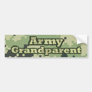 Autocollant De Voiture Grand-parent d'armée