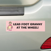 Autocollant De Voiture GRANNY À LA ROUE ! Auto-collants pour voiture (En voiture)
