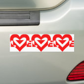 Autocollant De Voiture Graphique d'amour cool, Rouge (En voiture)