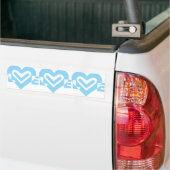 Autocollant De Voiture Graphique d'amour mignon en bleu (Sur camion)