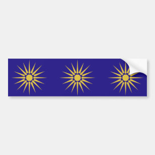 Autocollant De Voiture Grec Macédoine, drapeau de la Grèce