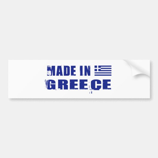 AUTOCOLLANT DE VOITURE GRÈCE (Devant)