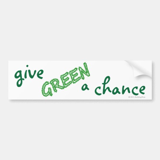 AUTOCOLLANT DE VOITURE GREEN (Devant)